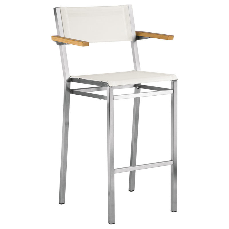 Equinox Outdoor Stool with Armrests