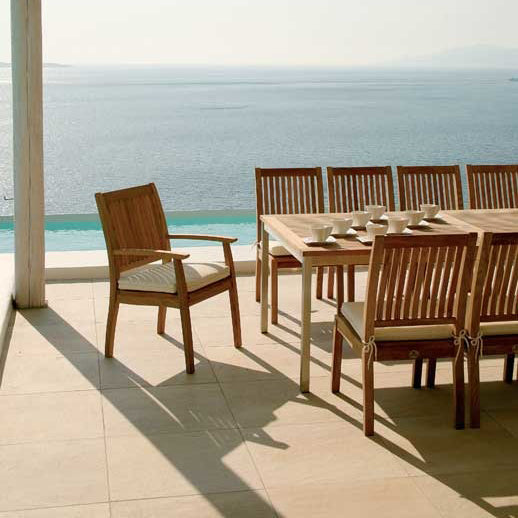 Equinox Extending Dining Table - Teak Top