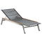 Equinox Lounger Teak Side Strip  option Platinum 504