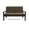 Equinox Painted Deep Seating Two-Seater Sofa  option Canvas Coal 5489