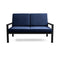 Equinox Painted Deep Seating Two-Seater Sofa  option Canvas Navy 5439