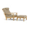 Haven Deep Seating Adjustable-Back Armchair  option Canvas Heather Beige 5476