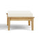 Haven Teak Ottoman  option Canvas Natural 5404