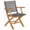 Horizon Folding Carver Chair  option Platinum 504