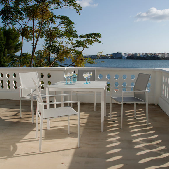 Mercury Outdoor Armchair with Powder-Coat Paint Finish