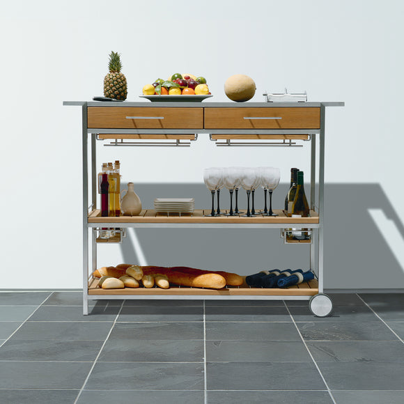 Mercury Rectangular Outdoor Serving Table
