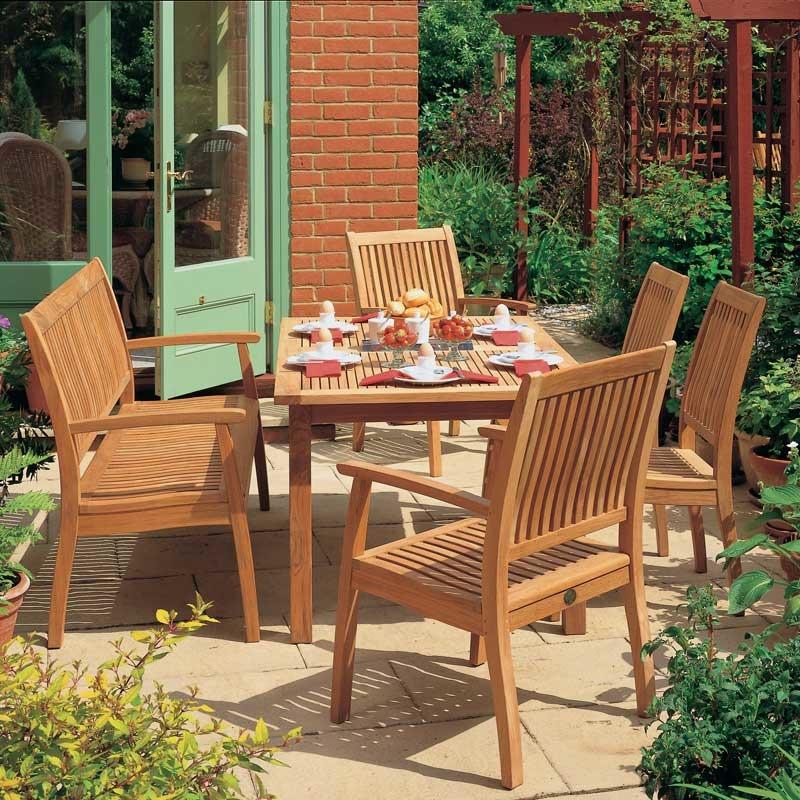 Monaco Teak Seat Outdoor Bench