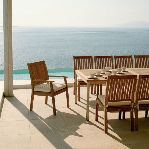 Barlow Tyrie Monaco Teak Side Chair - Thumbnail 5