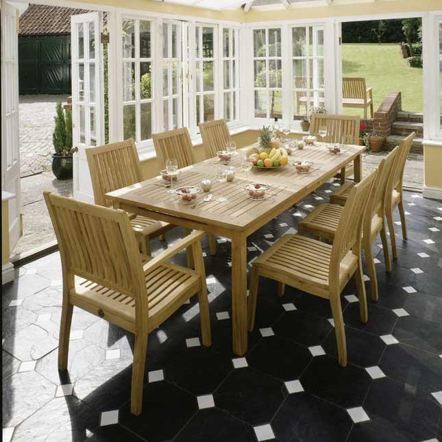 Monaco Teak Outdoor Side Chair