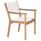 Monterey Teak Armchair  option Chalk 401