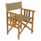 Safari Teak Folding Chair  option Pepper 204