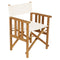 Safari Teak Folding Chair  option White Sand 201