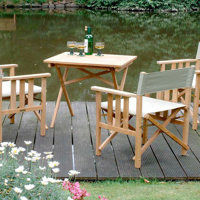 Safari Teak Folding Outdoor Chair