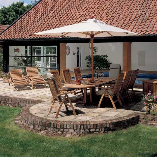 Stirling Oval Extending Outdoor Dining Table