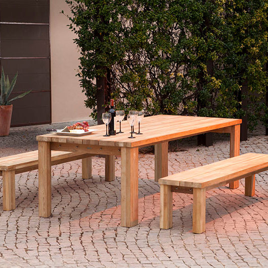 Titan Teak Rustic Outdoor Table