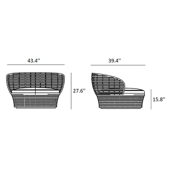 Basket Outdoor Lounge Chair