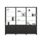 Linea Offset 3 Shelf System  option 580222 CRL - Charcoal Stained Ash