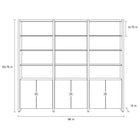 Linea Offset 3 Shelf System