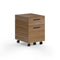 Linea Office Mobile File Pedestal  option 6227 WL - Natural Walnut