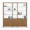 Linea Offset 3 Part Shelf System  option 580121 WL - Natural Walnut