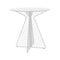 Cafe Round Dining Table  option White