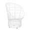 Peacock Lounge Chair  option White