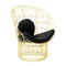 Peacock Lounge Chair  option Black Sunbrella