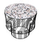 Terrazzo Side Table  option Black