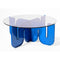 Wave Coffee Table  option Electric Blue