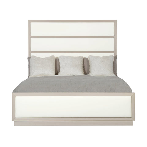 Axiom Upholstered Panel Bed with High Headboard