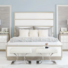 Axiom Upholstered Panel Bed with High Headboard