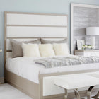 Axiom Upholstered Panel Bed with High Headboard