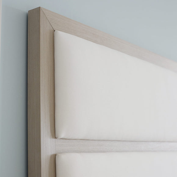 Axiom Upholstered Panel Bed with High Headboard