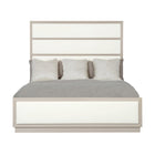 Axiom Upholstered Panel Bed with High Headboard