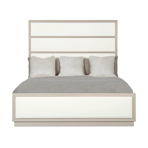 Axiom Upholstered Panel Bed with High Headboard