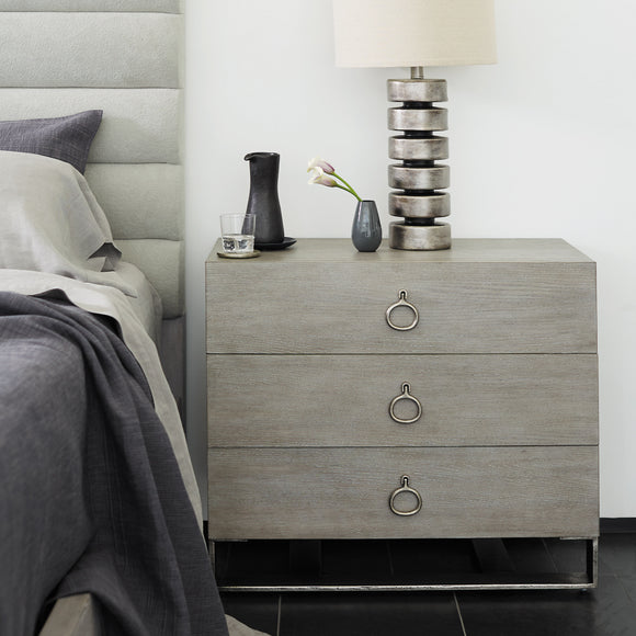 Linea 3-Drawer Nightstand
