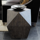 Linea End Table with Squared Tapered Base