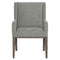 Linea Upholstered Arm Chair  option Cerused Charcoal
