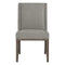 Linea Upholstered Side Chair  option Cerused Charcoal