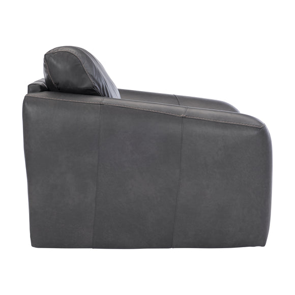Shelter Leather Swivel Chair