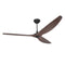 Haiku 84 Outdoor Universal Mount Ceiling Fan  option Satin Nickel with Cocoa Aluminum Blades