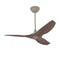 Haiku 52 Bamboo Universal Mount Ceiling Fan  option Satin Nickel with Cocoa Bamboo Blades