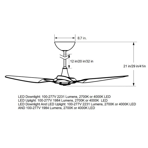 Haiku 60 Bamboo Universal Mount Ceiling Fan