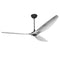 Haiku 84 Universal Mount Ceiling Fan  option Black with Brushed Aluminum Blades