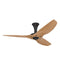 Haiku Low Profile Ceiling Fan  option Black with Caramel Bamboo Blades