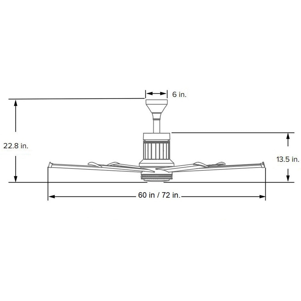I6 Universal Mount Outdoor Ceiling Fan