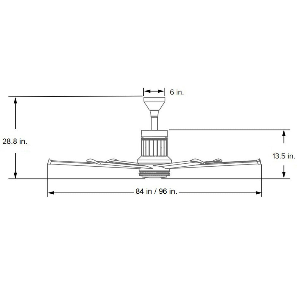I6 Universal Mount Outdoor Ceiling Fan
