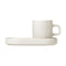 Pilar Espresso Cup with Tray (Set of 2)  option Moonbeam