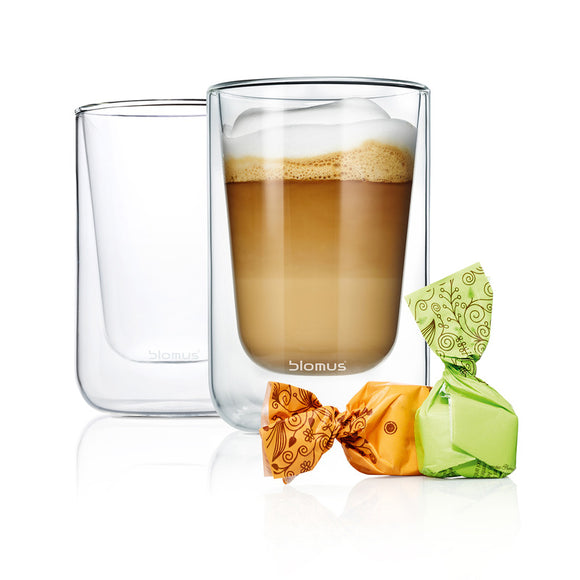 Nero Set Cappuccino / Tea Glasses (Set of 4)