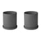 Nona Herb Pot (Set of 2)  option Pewter